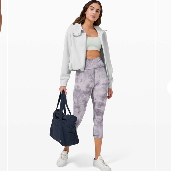 Lululemon Align 21” Cross Waist Diamond Stargaze Pitch Gray 8 - Picture 4 of 12